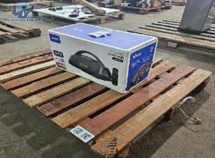 CAIXA DE SOM E MICROFONES